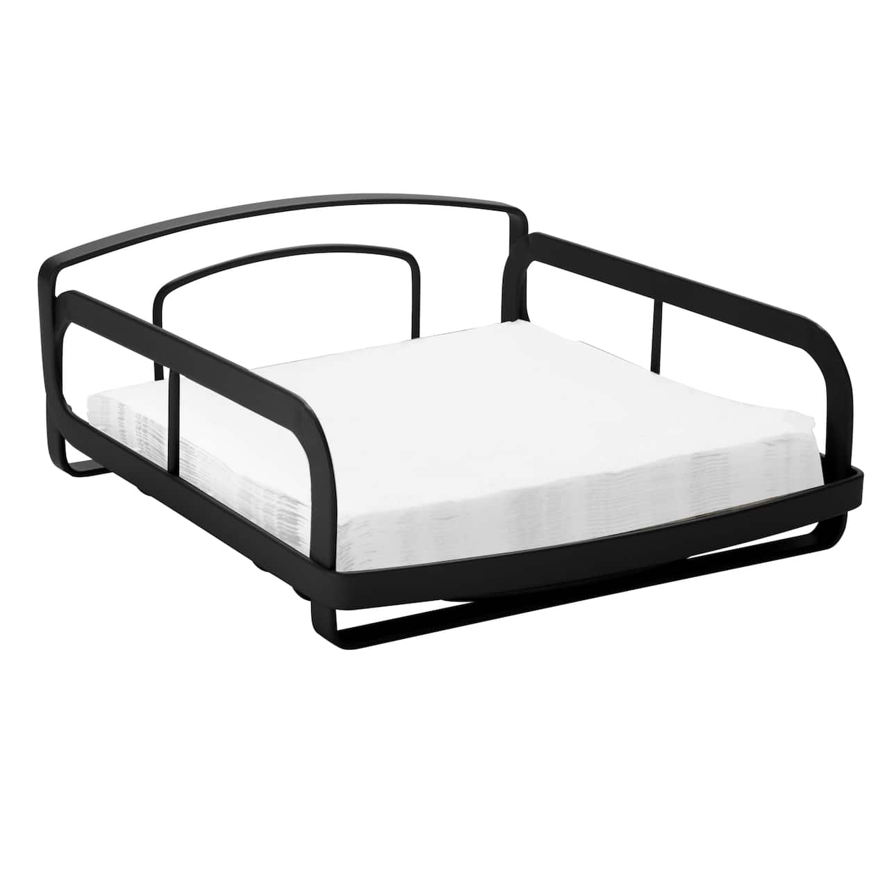 Kitchen Details Industrial Collection Matte Black Napkin Holder